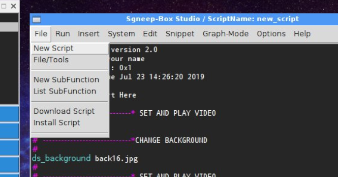 SgneepBox Script Editor is clorsed, press in keyboard win and f11
